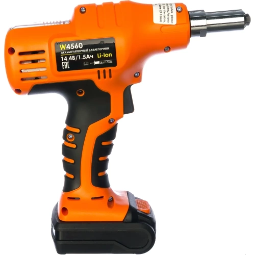 Аккумуляторный заклепочник MESSER W4560 c двумя аккумуляторами 05-32-003 фото 4