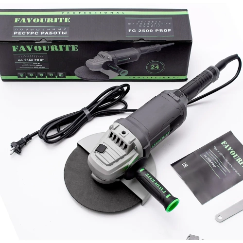 Угловая шлифовальная машина FAVOURITE  FG 2500 PROF 2500Вт, ф230мм 552222500 фото 6