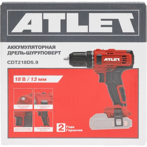 Аккумуляторная дрель-шуруповерт ATLET CDT218D5.9 фото 10