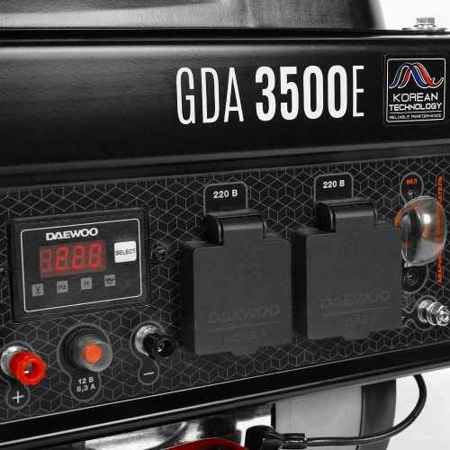 Бензиновый генератор с электрозапуском Daewoo GDA 3500E фото 11