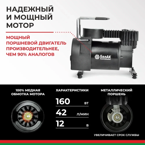 Компрессор для накачки шин БелАК Новичок 20 БАК.99150 фото 8