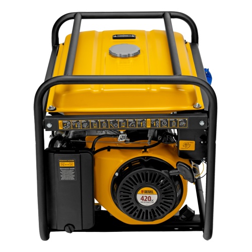 Генератор бензиновый GE 6900, 5.5 кВт, 220 В/50 Гц, 25 л, ручной старт Denzel фото 6