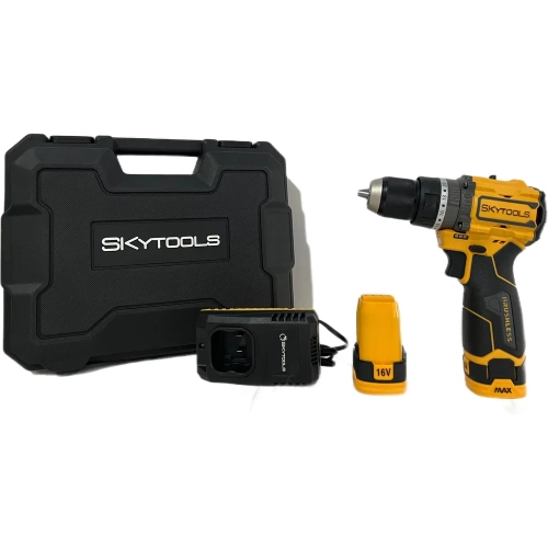 Аккумуляторная ударная дрель-шуруповерт SKytools (2.0 Ач х 2, 16В) SK7004