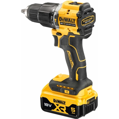 Аккумуляторная ударная дрель-шуруповерт DEWALT 18 В, 1650 об/мин, 28050 уд/мин, с 2 АКБ 5 Ач и ЗУ, в кейсе TSTAK DCD100YP2T DCD100YP2T-QW фото 6