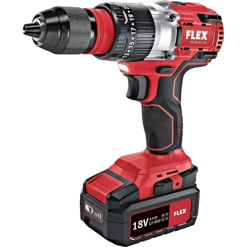 Двухскоростной аккумуляторный ударный дрель-шуруповерт FLEX PD 2G 18.0-EC C 491233 фото 5