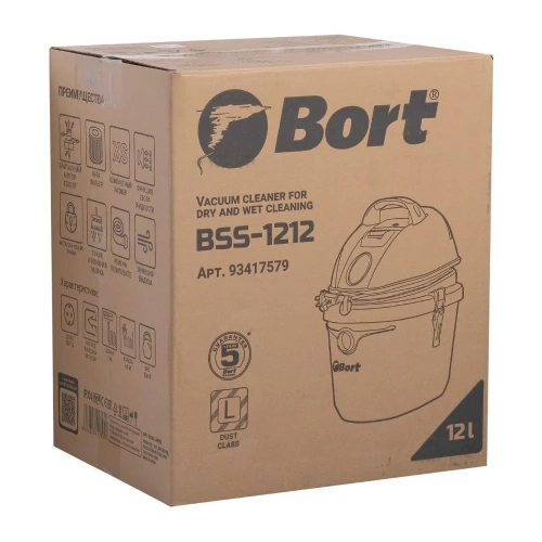 Пылесос для сухой и влажной уборки BORT BSS-1212 93417579 фото 9