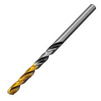 Сверло спиральное по металлу 4,5 x 80мм, Р6М5, Golden Tip, многогранная заточка Denzel