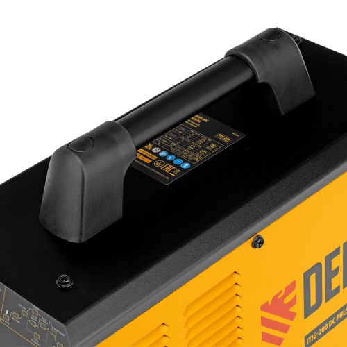 Аппарат инвертор. аргонодуговой сварки ITIG-200 DС Pulse Cold Weld, 200 А, ПВ 60% Denzel фото 12