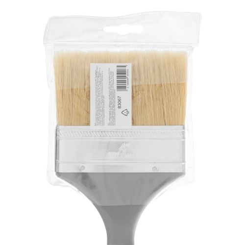 Кисть плоская "Евро" 4", натуральная щетина, пластмассовая ручка MTX фото 5 Кисть плоская "Евро" 4", натуральная щетина, пластмассовая ручка MTX фото 5