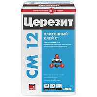 Клей для напольной плитки крупного формата Ceresit CM 12 25 кг