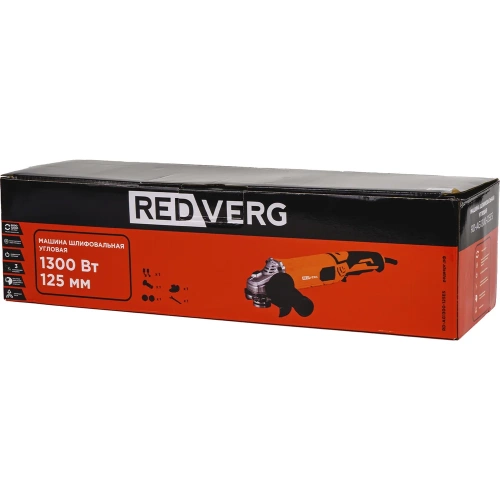 Машина шлифовальная угловая REDVERG RD-AG1300-125ES 00006692874 фото 11