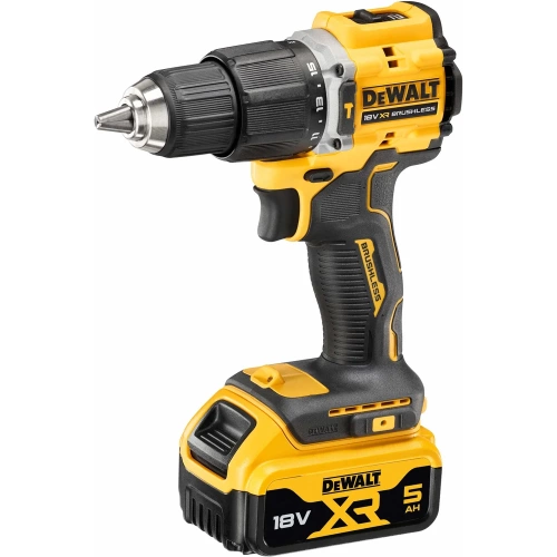 Аккумуляторная ударная дрель-шуруповерт DEWALT 18 В, 1650 об/мин, 28050 уд/мин, с 2 АКБ 5 Ач и ЗУ, в кейсе TSTAK DCD100YP2T DCD100YP2T-QW фото 3