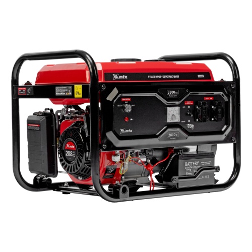 Генератор бензиновый RS-4000E, 3,3 кВт, 230В, электростартер MTX фото 3