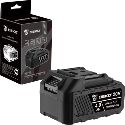 Аккумулятор DEKO UNV4.0 STD, Li-ion, 20В, 4.0А_ч 063-4494 фото 6