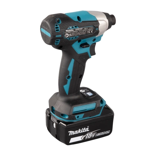 Аккумуляторный ударный шуруповерт Makita 18В, BL, XPT, Li-ion, 140 Нм, 2 скорости DTD157RTJ фото 9