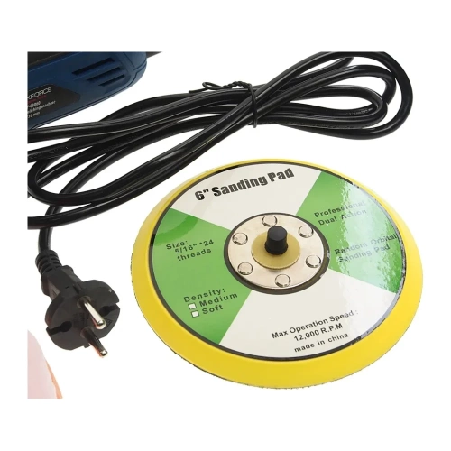 Полировальная машина Rockforce электрическая эксцентриковая 220V, 800W, 2000-6400 об/мин, диаметр круга-150мм RF-F-03060(2000-6400об)/(48765) фото 7