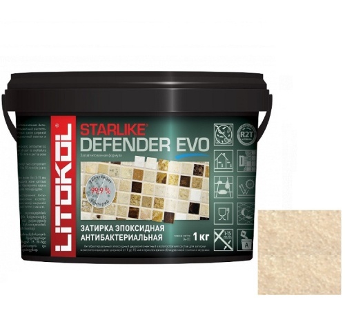 Затирка эпоксидная для швов Litokol Starlike Defender Evo S.208 Sabbia 1 кг