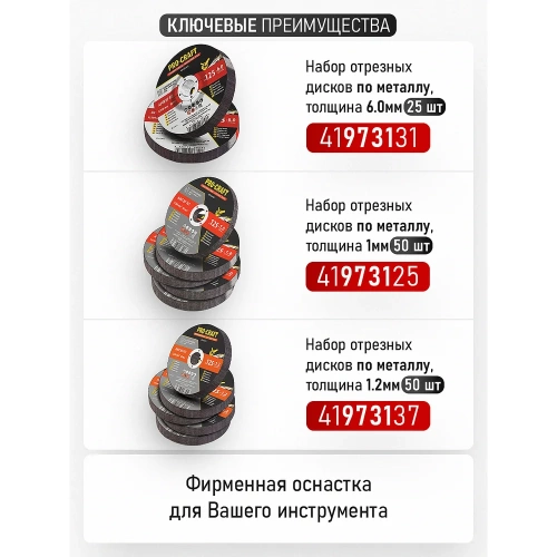 Углошлифовальная машина PROCRAFT 860Вт, 125мм, 11000 об/мин PW1200 фото 6