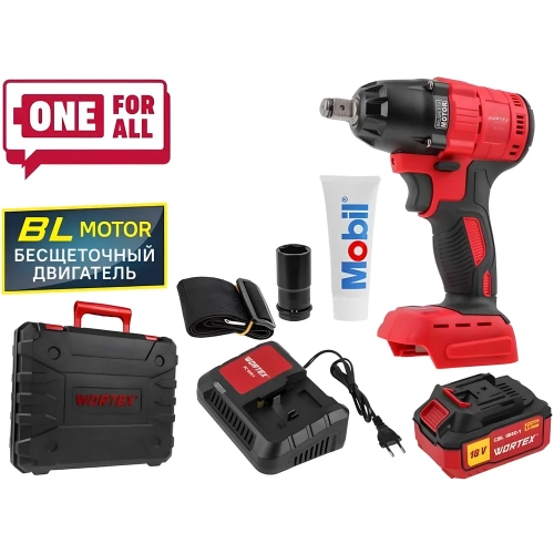 Аккумуляторный ударный гайковерт WORTEX CWR 0318 ALL1 0329229 фото 3