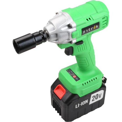 Гайковерт аккумуляторный бесщеточный ударный Zitrek Crusher 20-Li (20В, Li-ion 2x6.0Ач, з/у, кейс) 063-4372 фото 9
