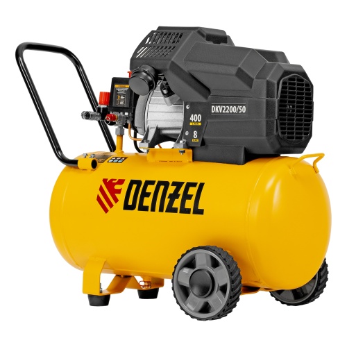 Компрессор воздушный DKV2200/50, Х-PRO 2.2 кВт, 400 л/мин, 50 л Denzel фото 46