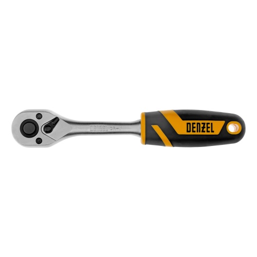 Ключ-трещотка 3/8", 90 зубьев, с быстрым сбросом, CrV Denzel фото 3