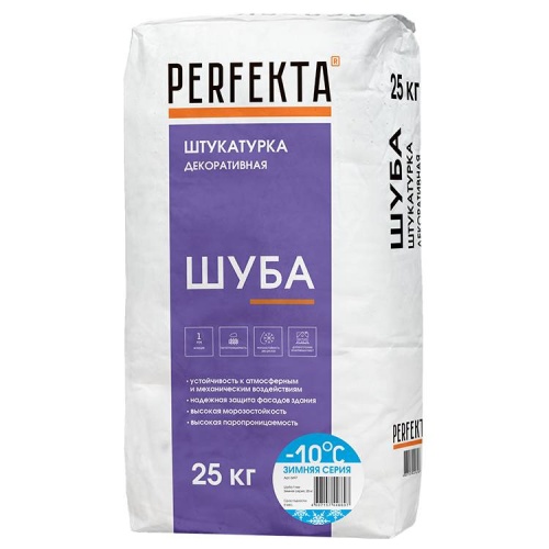 Штукатурка декоративная Perfekta Шуба Зимняя серия 1 мм 25 кг