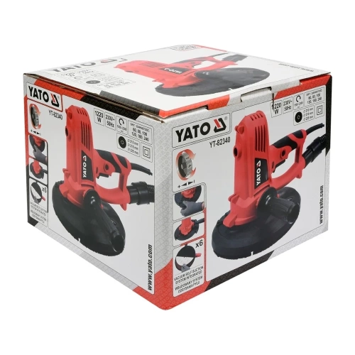 Шлифмашина для стен и потолков YATO 225 мм YT-82340 фото 5