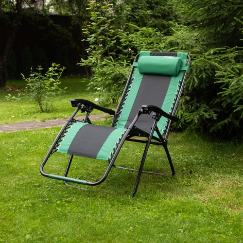 Кресло-шезлонг складное, многопозиционное 160 х 63.5 х 109 cм Camping Palisad фото 9