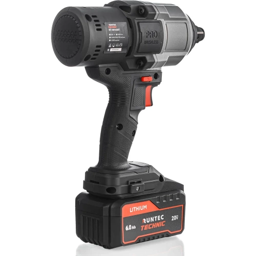 Гайковерт ударный аккумуляторный RUNTEC TECHNIC 3/4, 20В, 2x6Ач, 1400Нм RT-IW1400T фото 4