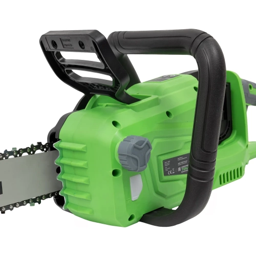Цепная пила аккумуляторная TRUEGREEN 2х20 В, 0.375", без аккумулятора и ЗУ TG8J173 фото 9