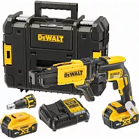 Аккумуляторный ленточный шуруповерт DEWALT DCF620P2K, 18 В, 30 Нм, 4400 об/мин, с 2 АКБ 5 Ач и ЗУ, в кейсе TSTAK DCF620P2K-QW