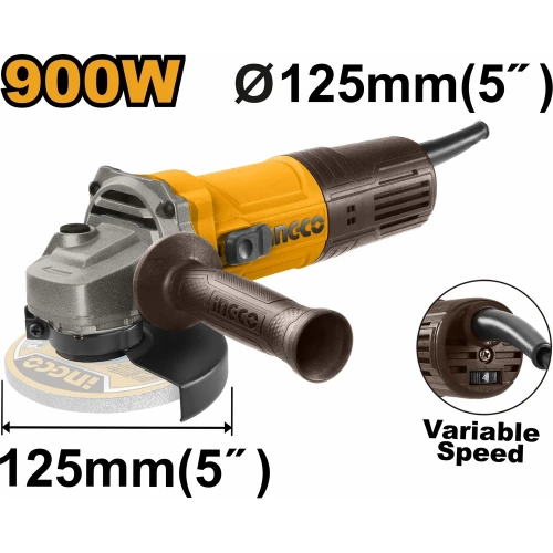 Угловая шлифовальная машина INGCO INDUSTRIAL AG900285 фото 3