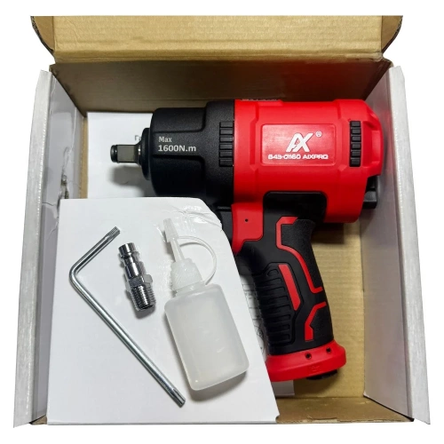 Пневмогайковерт AIXPRO ударный гайковерт, 1/2", 1600 Нм, композитный корпус, для шиномонтажа и сервиса 843-01160 фото 8