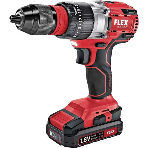 Двухскоростной аккумуляторный ударный дрель-шуруповерт FLEX PD 2G 18.0-EC C 491233 фото 4