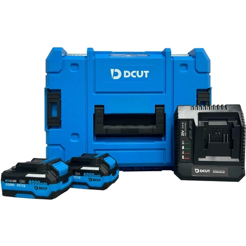 Перфоратор DCUT набор SDS plus, бесщёточный, 21В, 3р,2акк 4Ah DABA0421, +з/у DCBA0421, кейс DBOX-T1F-R0221 DCRJ0221-BOXSet-SP2 фото 3