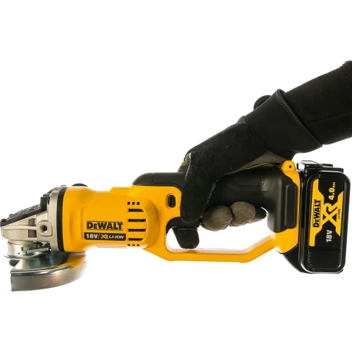Угловая аккумуляторная шлифмашина DEWALT DCG 412 M2 фото 4