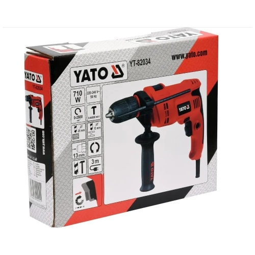 Ударная дрель YATO 710 Вт YT-82034 фото 4