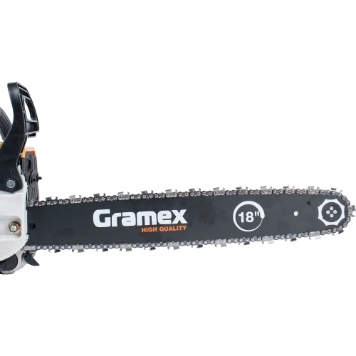 Пила бензиновая цепная Gramex CS-1835 2,5 кВт, 3,5 л.с, шины 18 дюймов/45 cм 0,325 дюйма, 1,3 мм-72 зв 1/2 29647 фото 5