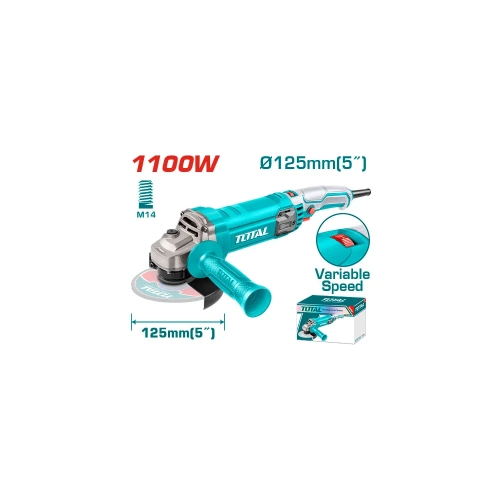 Угловая шлифовальная машина TOTAL 125мм 1100Вт TG110125565 фото 3