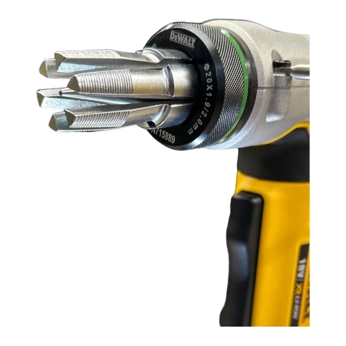 Аккумуляторный расширитель для труб DEWALT DCE400D2, 18 В, 60 ход/мин, до 25 мм, без АКБ и ЗУ, в кейсе TSTAK DCE400NT-XJ фото 5