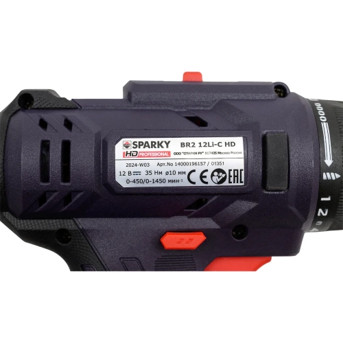 Аккумуляторная дрель-шуруповерт SPARKY BR2 12Li-C HD 14000196157 фото 9