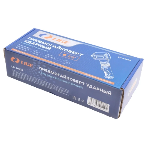 Пневмогайковерт ударный LIGE 1/2" (900Nm, 7500 об/мин, 6bar, 142 л/мин, 1.70кг) LG-40103 308377 фото 7