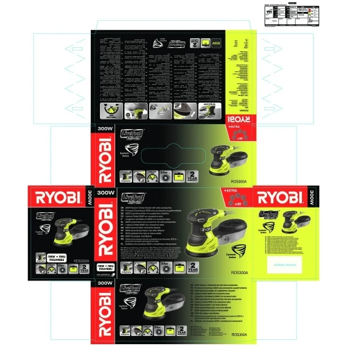 Эксцентриковая шлифмашина Ryobi ROS300A 5133001142 фото 4