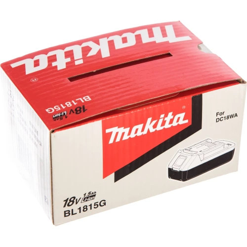 Аккумулятор 18 В; 1,5 А*ч; Li-Ion BL1815G Makita 198186-3 фото 4
