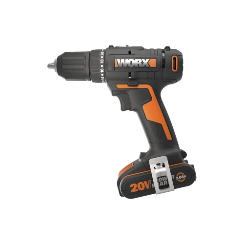 Аккумуляторная дрель-шуруповерт WORX WX108 45Нм, 20В, 2Ач x2, ЗУ 2А, кейс фото 9