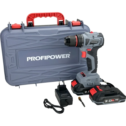 Аккумуляторный шуруповерт бесщеточный Profipower MKBL-18B Li-ion-2шт, 18В, 2.0Ач, З/У, 0.8-10 мм, кейс T0056 фото 11