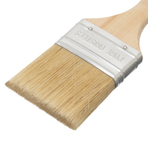 Кисть плоская "Евро" 2.5", натуральная щетина, деревянная ручка MTX фото 3 Кисть плоская "Евро" 2.5", натуральная щетина, деревянная ручка MTX фото 3