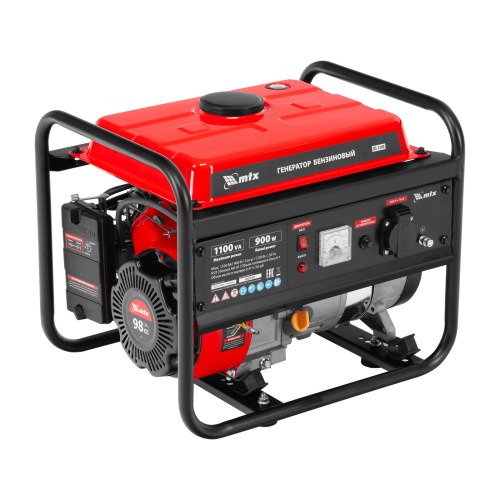Генератор бензиновый RS-1500, 1,1 кВт, 230В, ручной стартер MTX фото 38