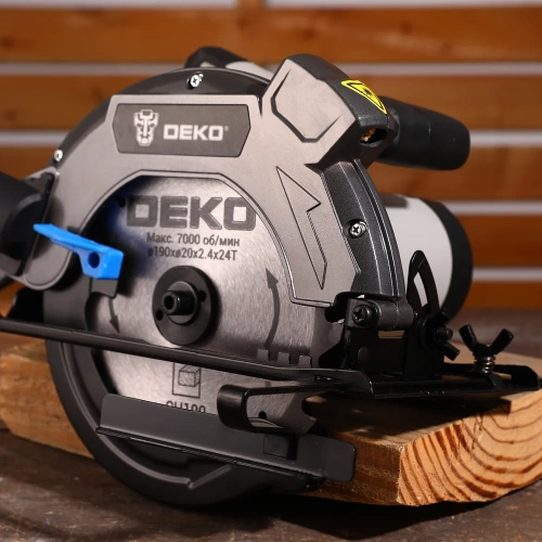 Дисковая (циркулярная) пила DEKO CSDK-1800 PRO, 1800Вт, 190мм диск поддержание оборотов, плавный пуск 085-1152 фото 11